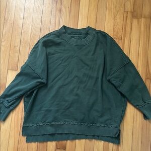 Aerie Green “The Happiest” Sweatshirt